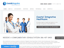 Tablet Screenshot of coastalintegrativehealthcare.com